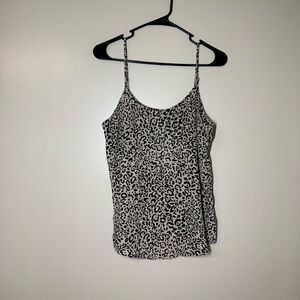 Naked Zebra Black and Cream Leopard Camisole